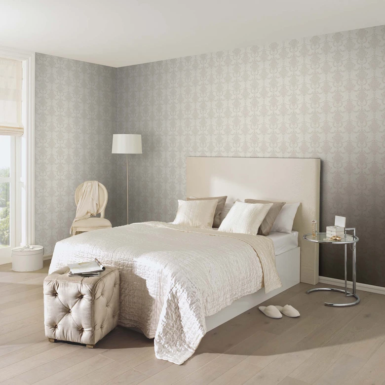 Tapeta ozdobna, tapeta z włókniny Erismann Versailles kremowa 