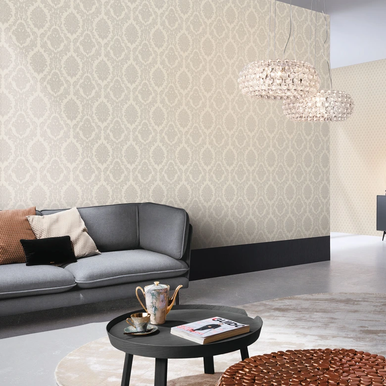 Ornamenttapete, Vliestapete Erismann Versailles creme 