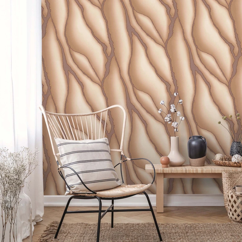 ELLE Decoration 3 tapeta włókninowa beżowa 