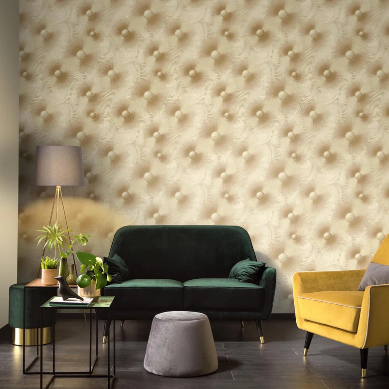 ELLE Decoration Vliestapete, Mustertapete beige 