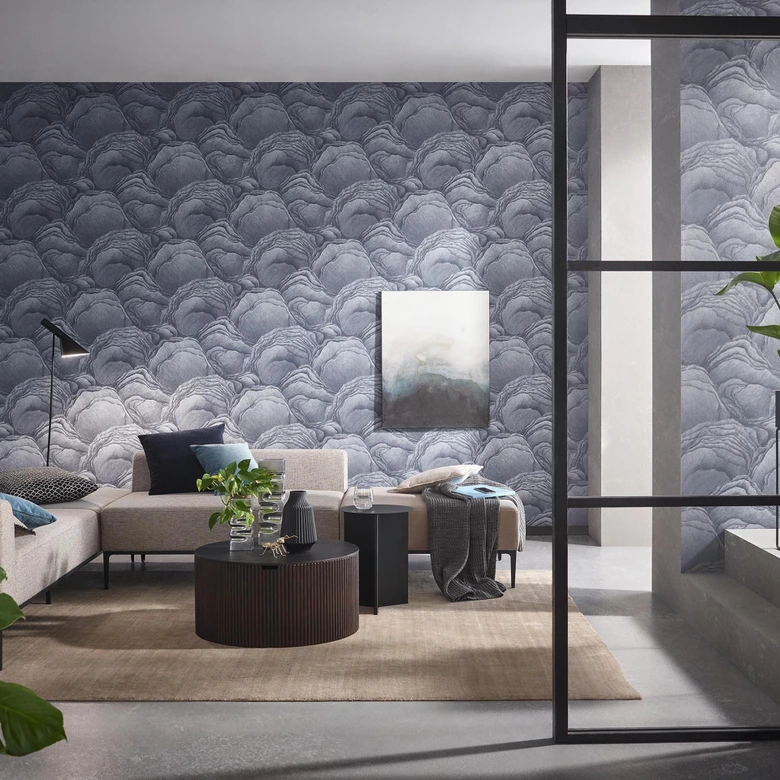 Erismann non-woven tapet Focus blå 