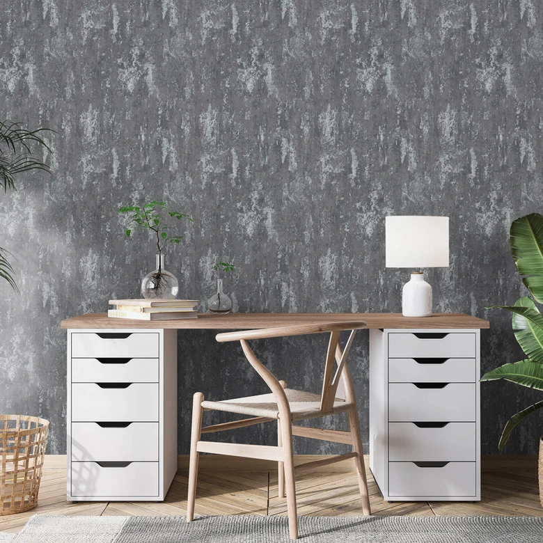 Erismann Vliesbehang Casual Chic Grijs 