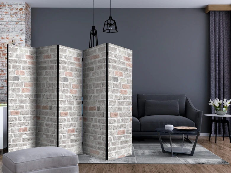 Screen room divider - Spring shadows, 3-delt 