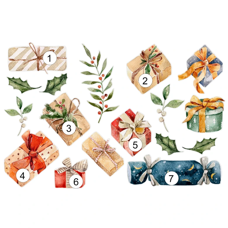 Décoration pour fenêtre Cadeaux (18 pièces) 