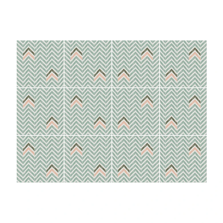 Boho Tile Sticker Set of 12 