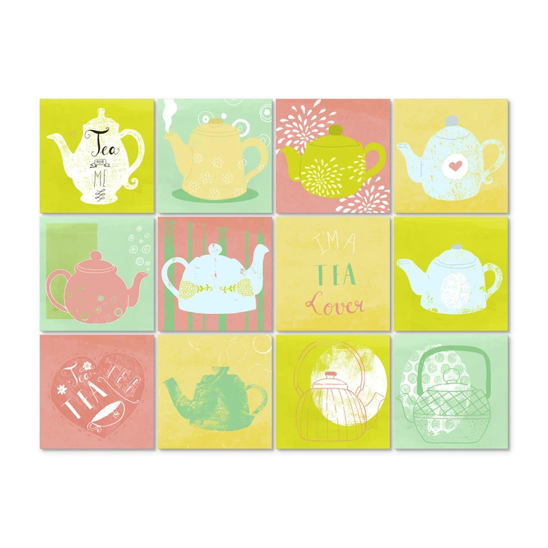 Sticker carrelage - Judith Loske - Tea Time 