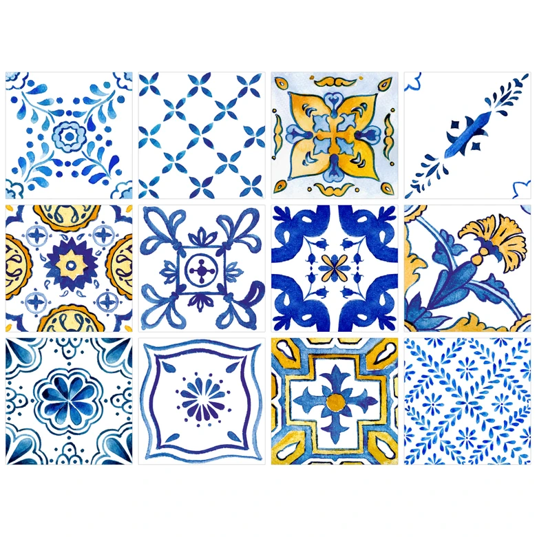 Tegelstickers Mediterraanse Flair (12 stuks) 
