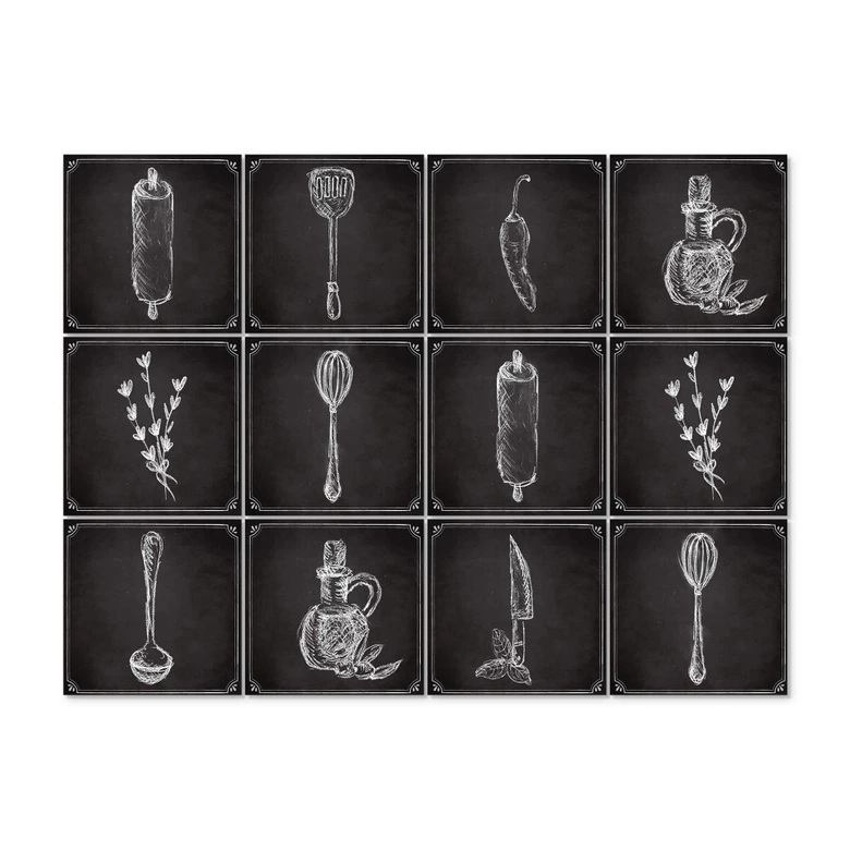 Tile stickers Rustic Kitchen  