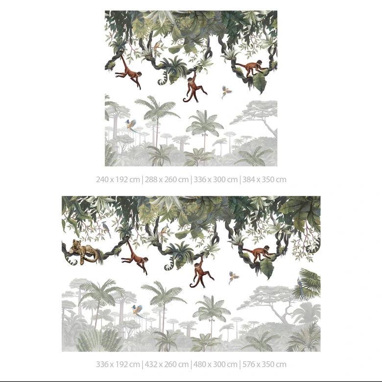 Kinderzimmer Fototapete Kikki Belle - Freche Äffchen 