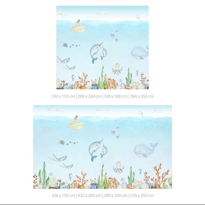Wall Mural Oliver Robins - Friends Underwater 