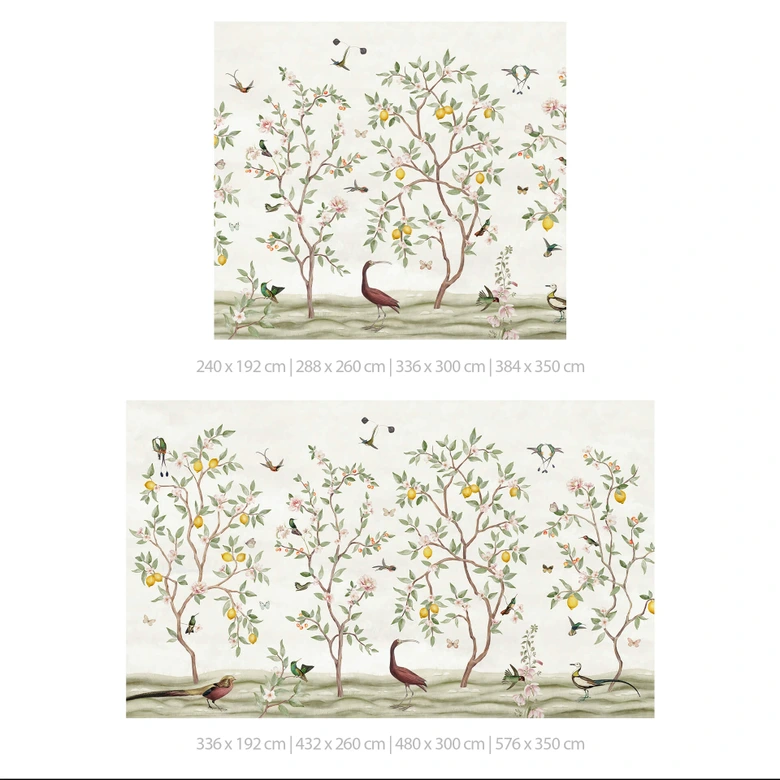 Fototapete Sir Edward - Zitronenbaum Chinoiserie 