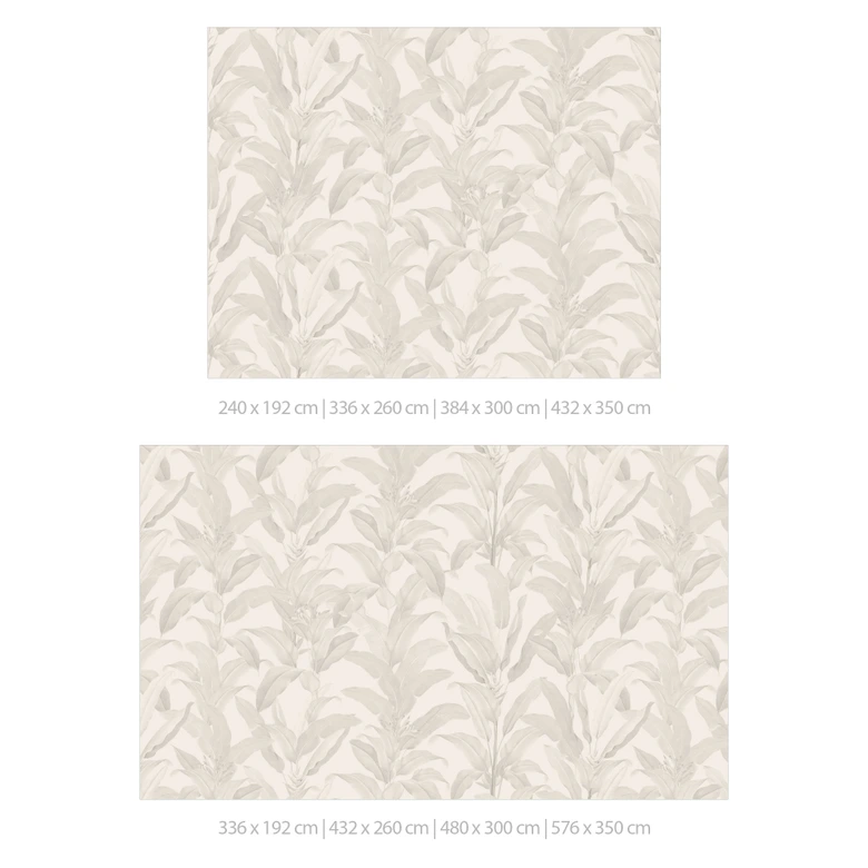 Dschungeltapete Urban Jungle Tropenblätter Creme - Bloomery Decor 