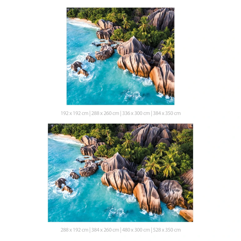 Fototapeta Tropikalne skaliste wybrzeże Seszeli - Kolombo 