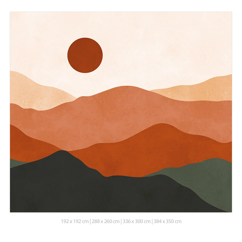 Fototapete Landschaft - Sanfte Hügel in der Abendsonne - Costa 