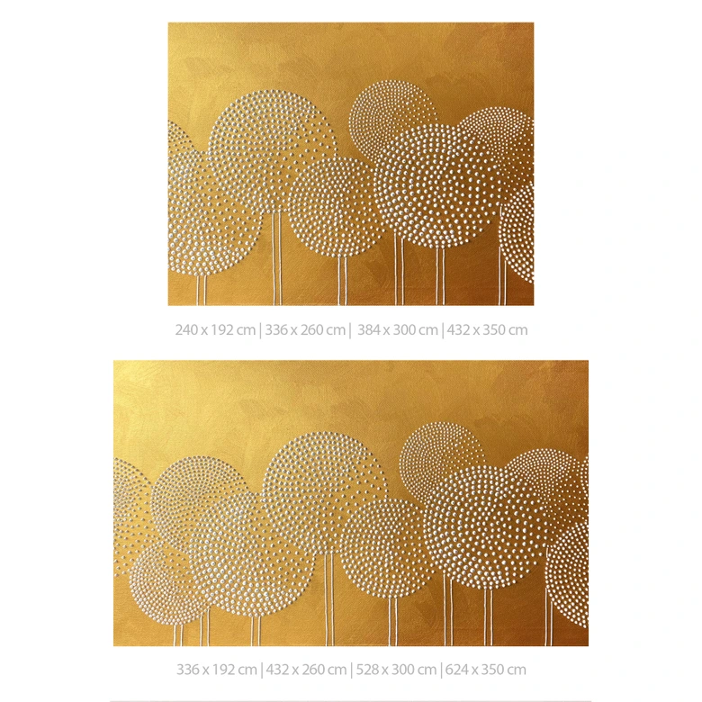 Wall Mural White pearl flowers - Grande 