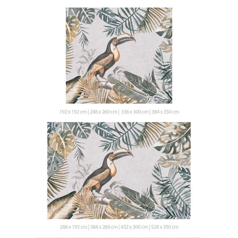 Papier peint photo Forêt tropicale avec toucan - Haase 