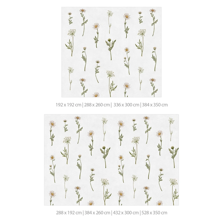 Fototapete Wiesenromantik mit Feldblumen - Kikki Belle 