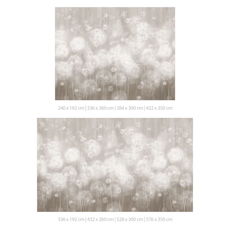 Blumentapete Fototapete Pusteblumen Traum in Beige - Ms Tiff 