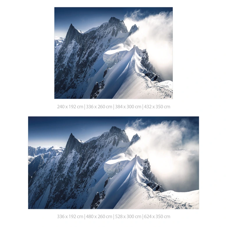 Szczyt Mont Blanc | Fototapeta górska do salonu - Nienartowicz 