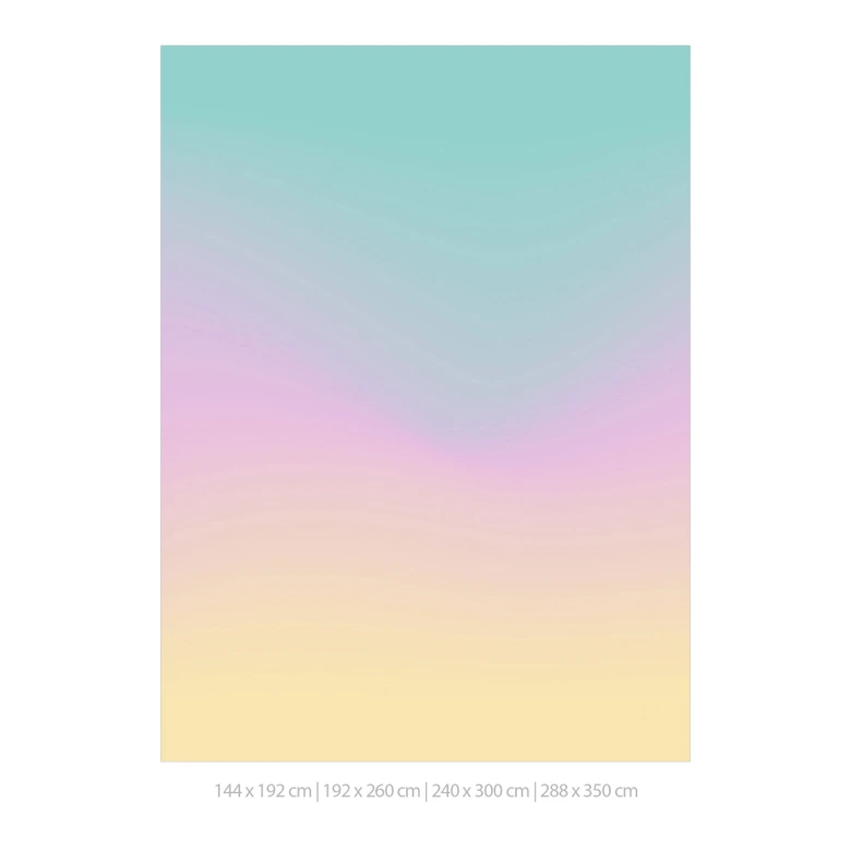 Fototapete Ombre - Bunter Pastellhimmel 