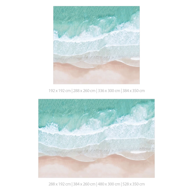 Papier peint plage - douces vagues sur la plage - Sisi & Seb 