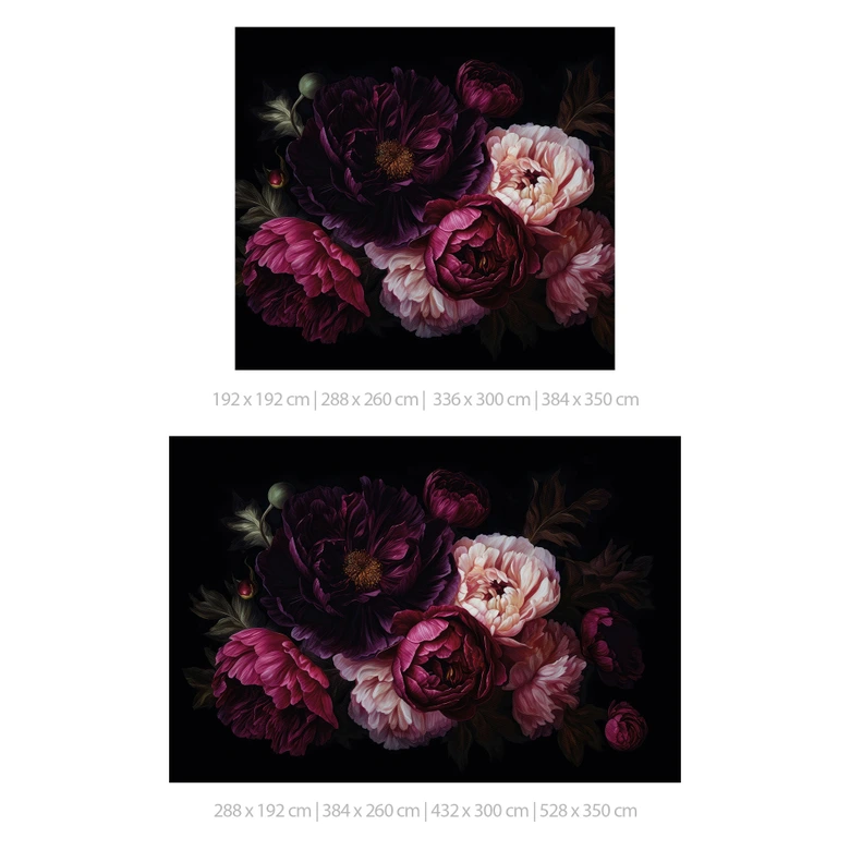 Fotobehang Boeket bloemen met pioenen - UN Designs 