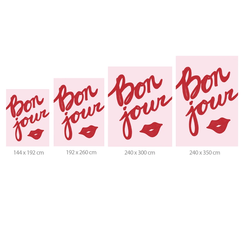 Fotobehang Bonjour met kussende mond - Fritsch 