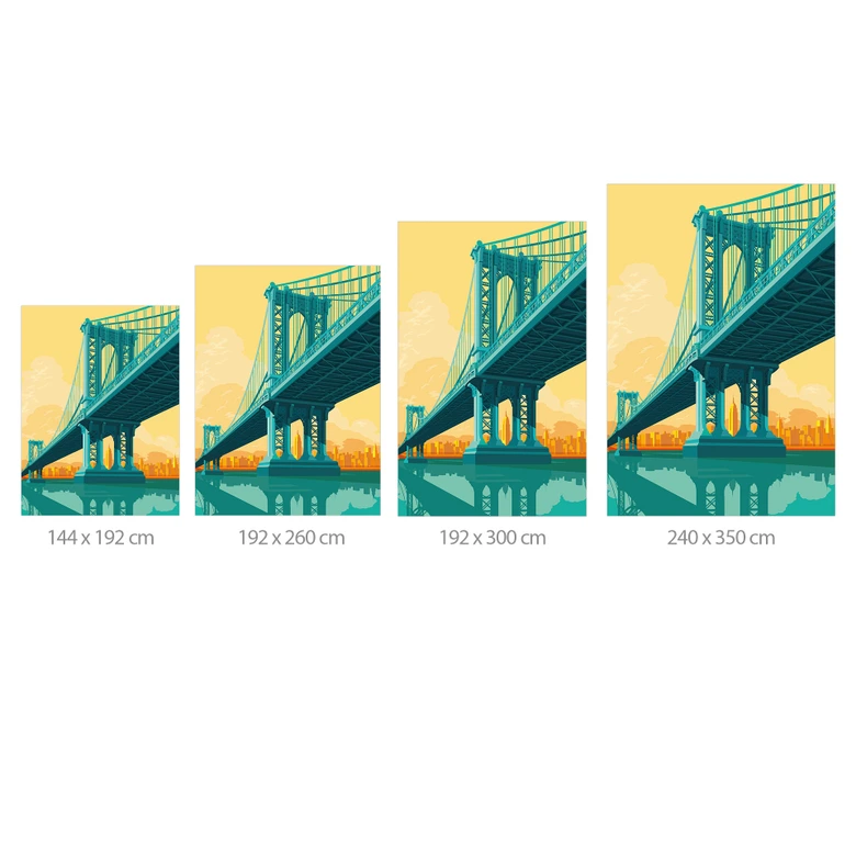 Fototapete Stadtblick durch die Manhattan Bridge - Heemskerk 