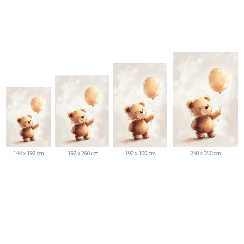 Wall Mural for children's room - Little teddy bear with balloon - Magnusson 