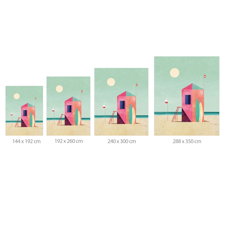 Fototapete Rettungshäuschen am Strand - Rivers 