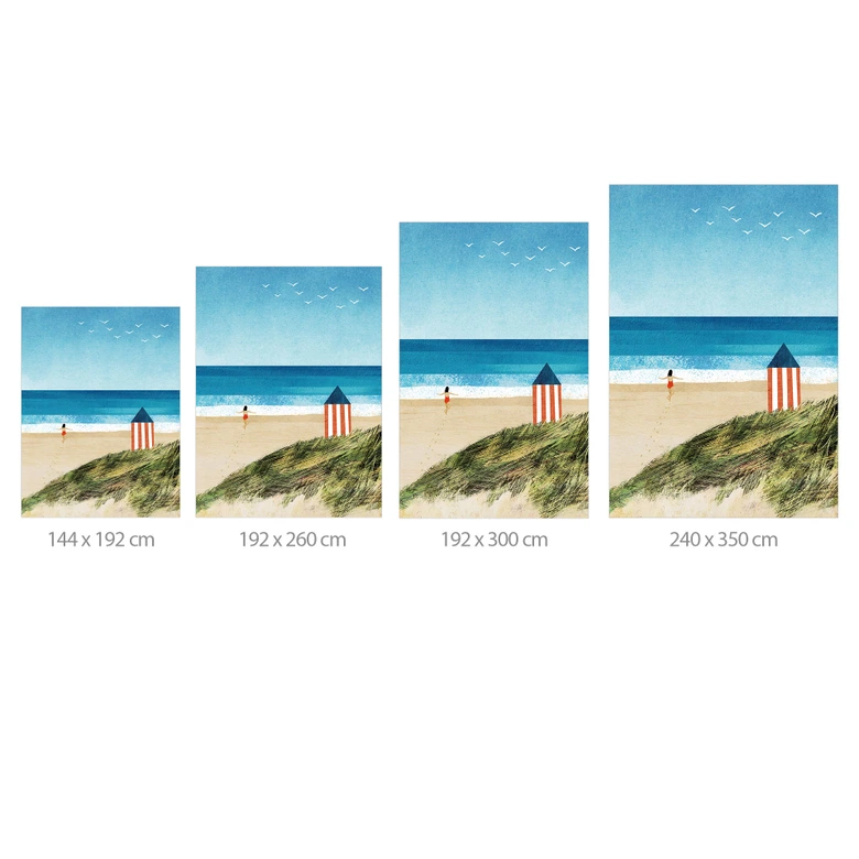 Fotomural playa - vacaciones junto al mar con vistas a las dunas - Rivers 