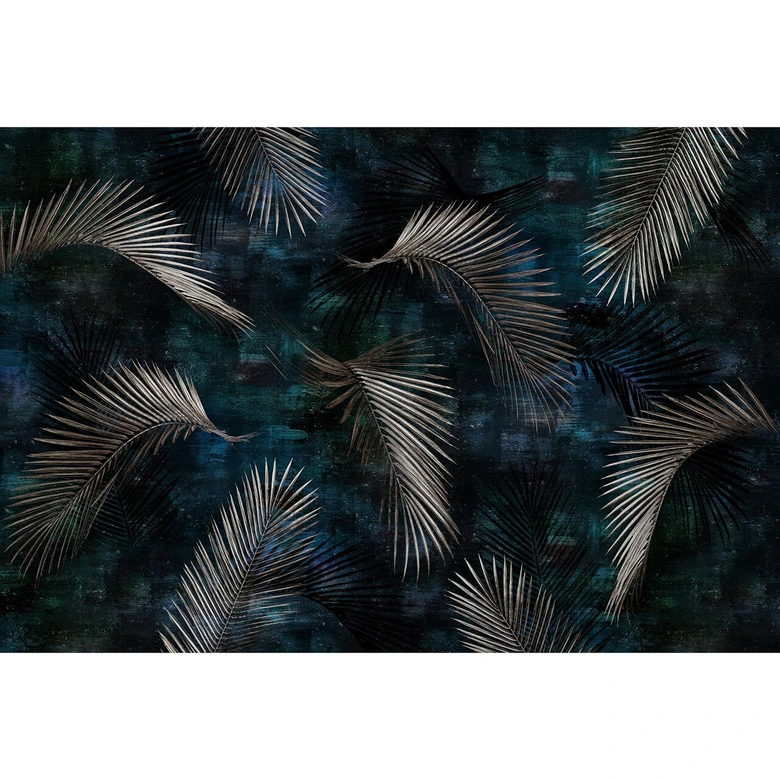 Guido Maria Kretschmer Fototapete Art Edition Glossy Palms silber 