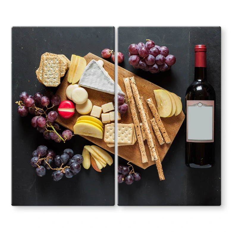 Hob Cover Cheese and Wine 