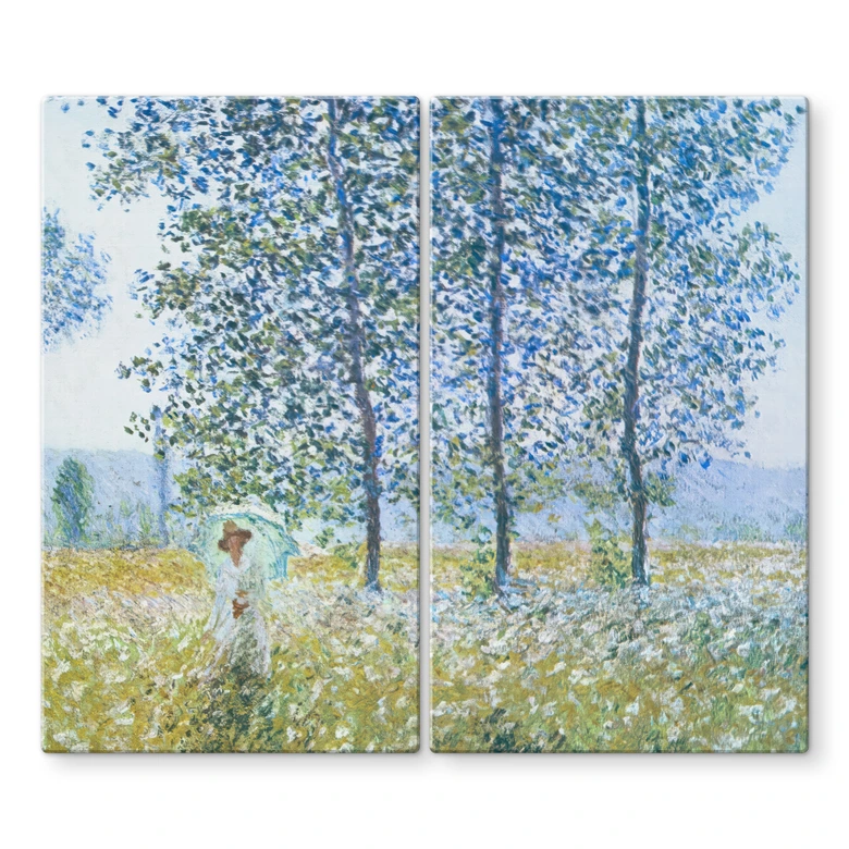 Piastra di copertura del fornello Monet - Campi in primavera 