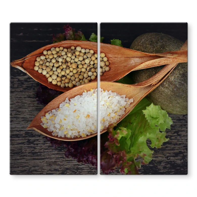Herdabdeckplatte Salt & Pepper 