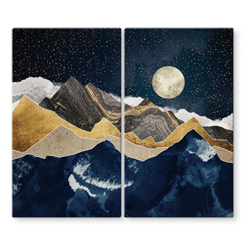 Stove cover plate - Starry sky in winter - SpaceFrog Designs 