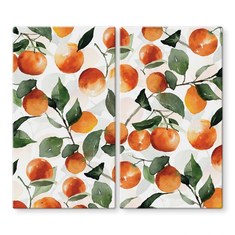 Dækplade til komfur Fruity mandarins - UN Designs 