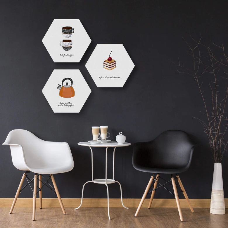Hexagon - Alu-Dibond Orara Studio - Life is short 