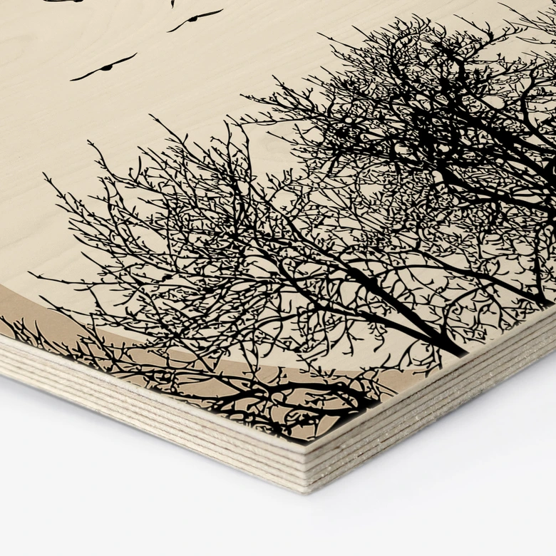 Hexagon - Holz Kubistika - Wintertraum 