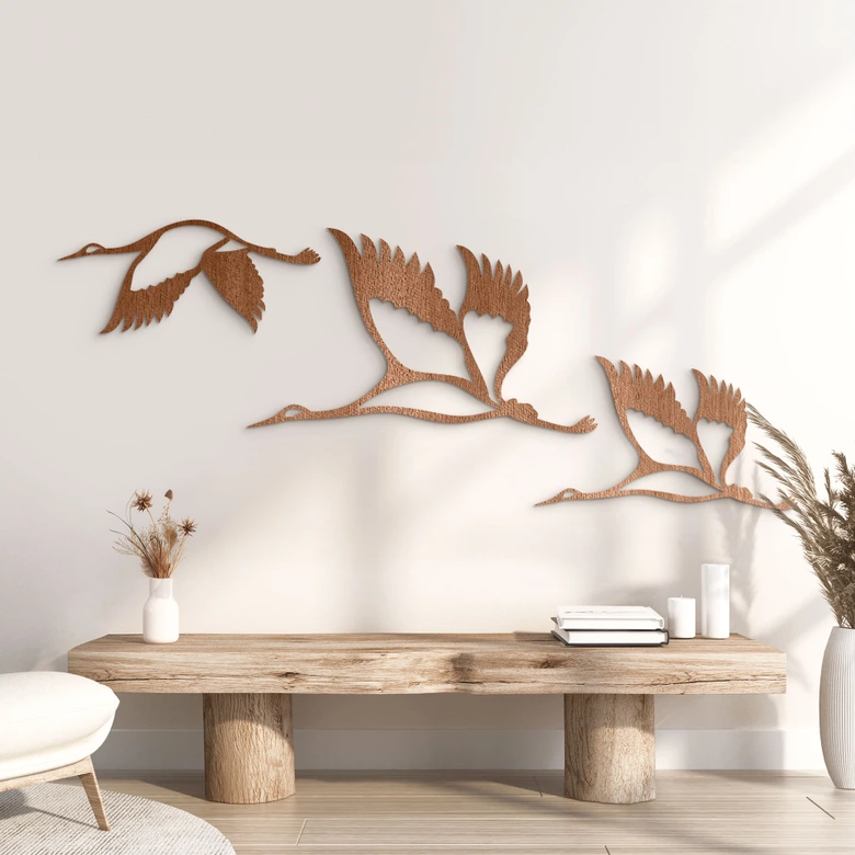 Wood - Birds 02 - mahogany 