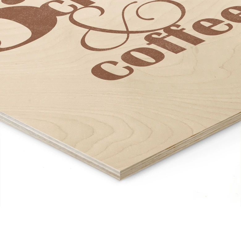 Tableau sur bois 5 au Club & Coffee 