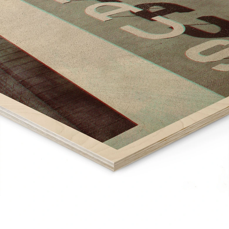 Träposter vintage Bauhaus Dessau arkitektur - Blursbyai 