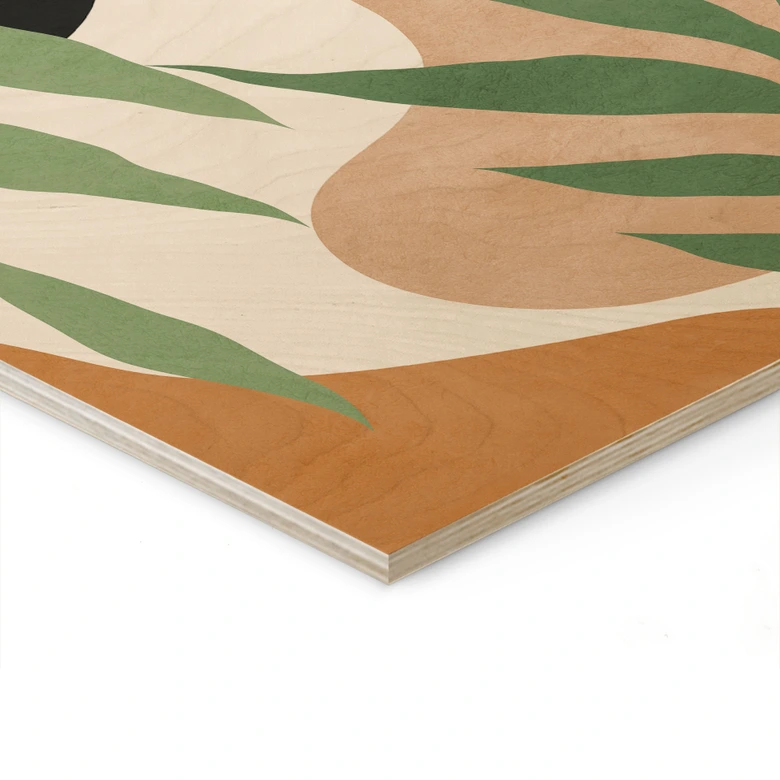 Plakat drewniany Zielone gałęzie w dżungli - Costa 