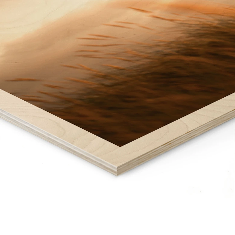 Holzbild Leuchtturm an der Küste von Sylt - Eisenmann 