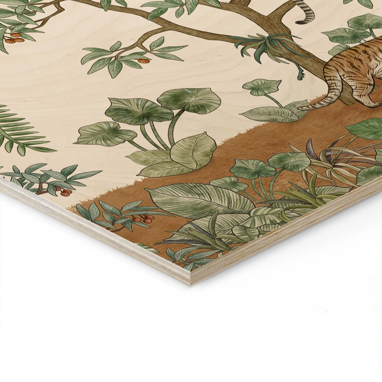 Holzbild Wimmelbild Dschungeltiere - Kikki Belle 