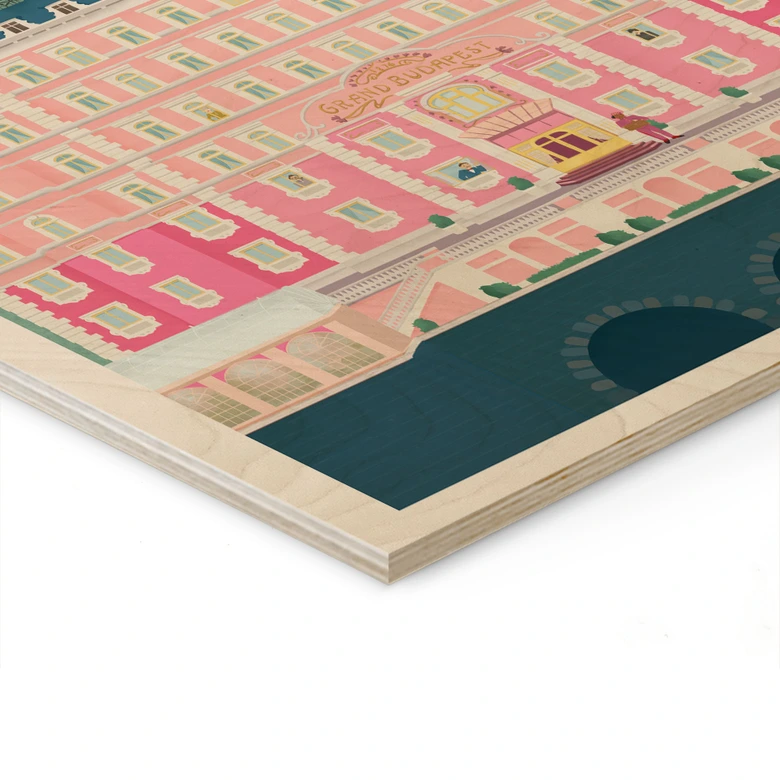 Holzbild Grand Budapest Hotel - Lizde 