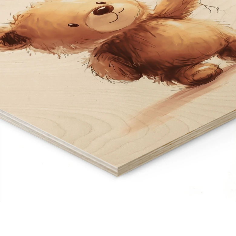 Cuadro de madera Osito con globo - Magnusson 