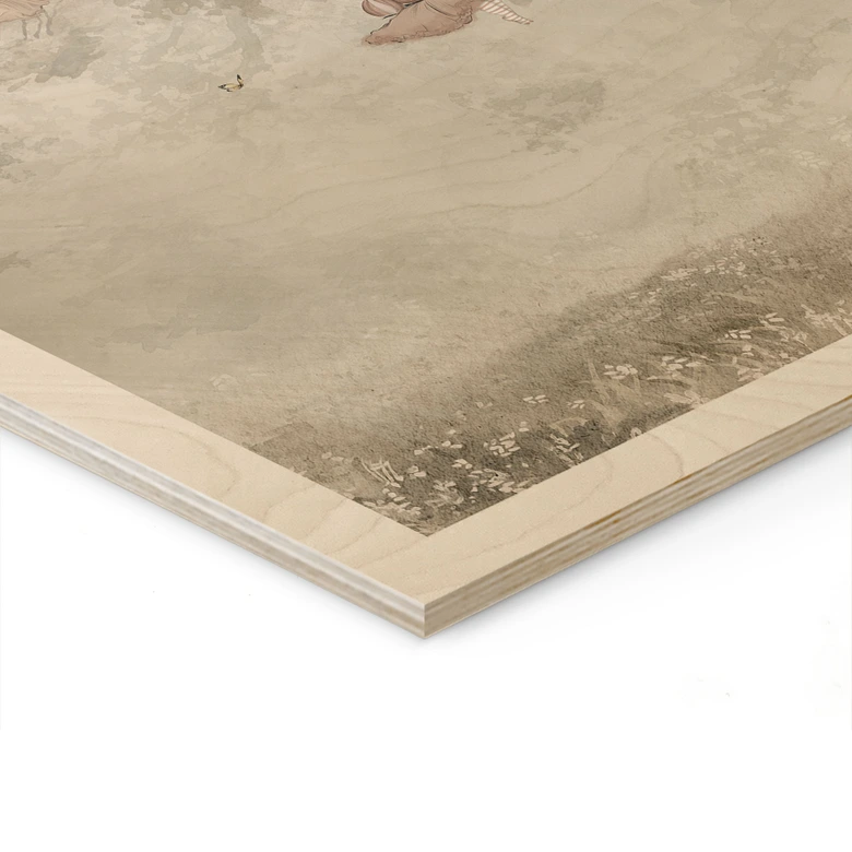 Houten Wanddecoratie magische boomhut met feeën - Ms Tiff 