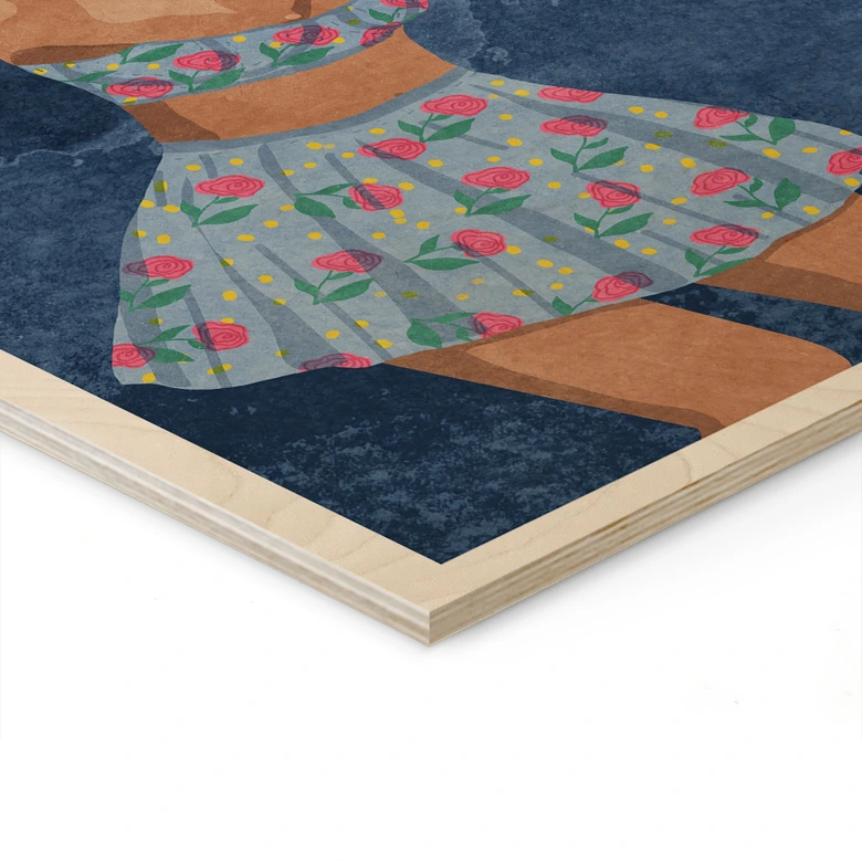 Holzbild Rockabilly Girl: Not your girl - Oltmanns 