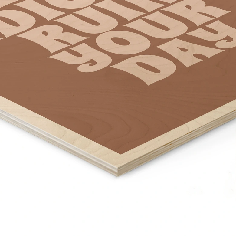 Stampa su legno Non lasciare che gli idioti ti rovinino la giornata - Stampe di Ayleen 